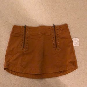 Free People Orange Skirt with tags on!